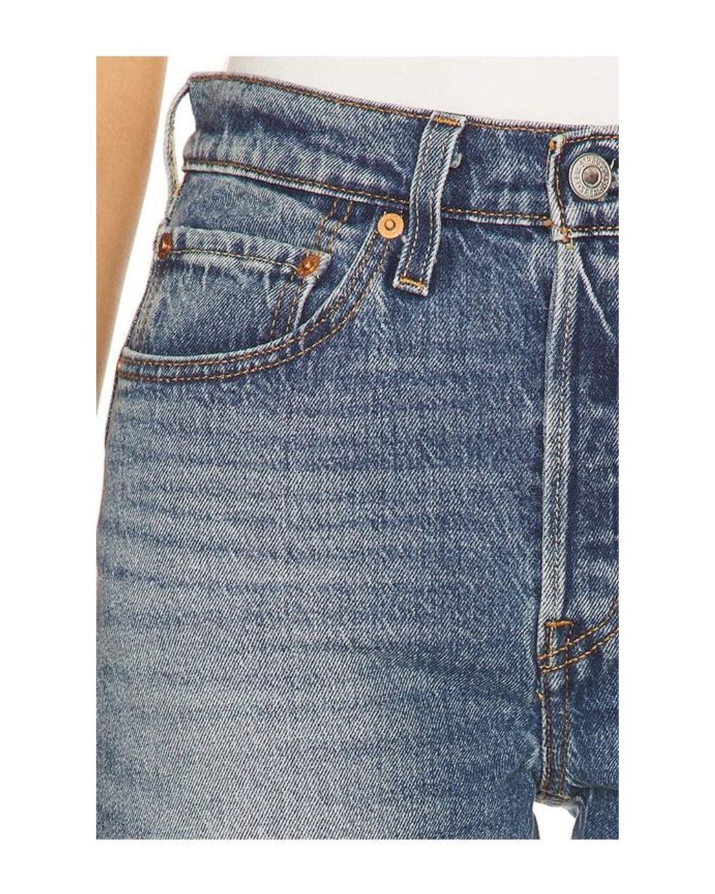 Levi's Blue 501 Crop