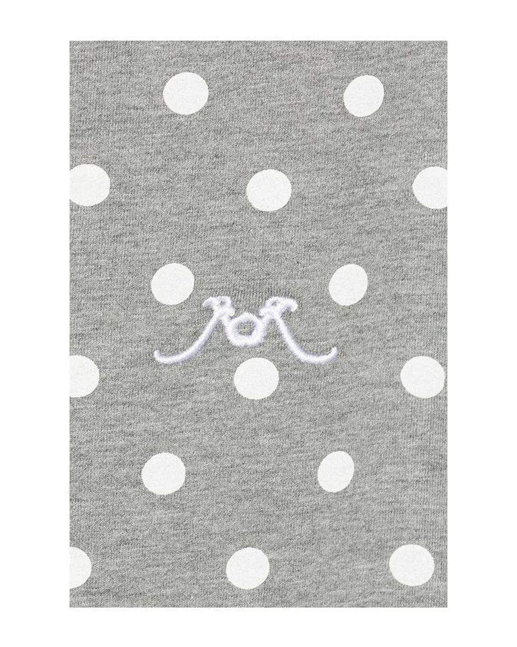 ROWEN ROSE White Polka Dots Signature Polo