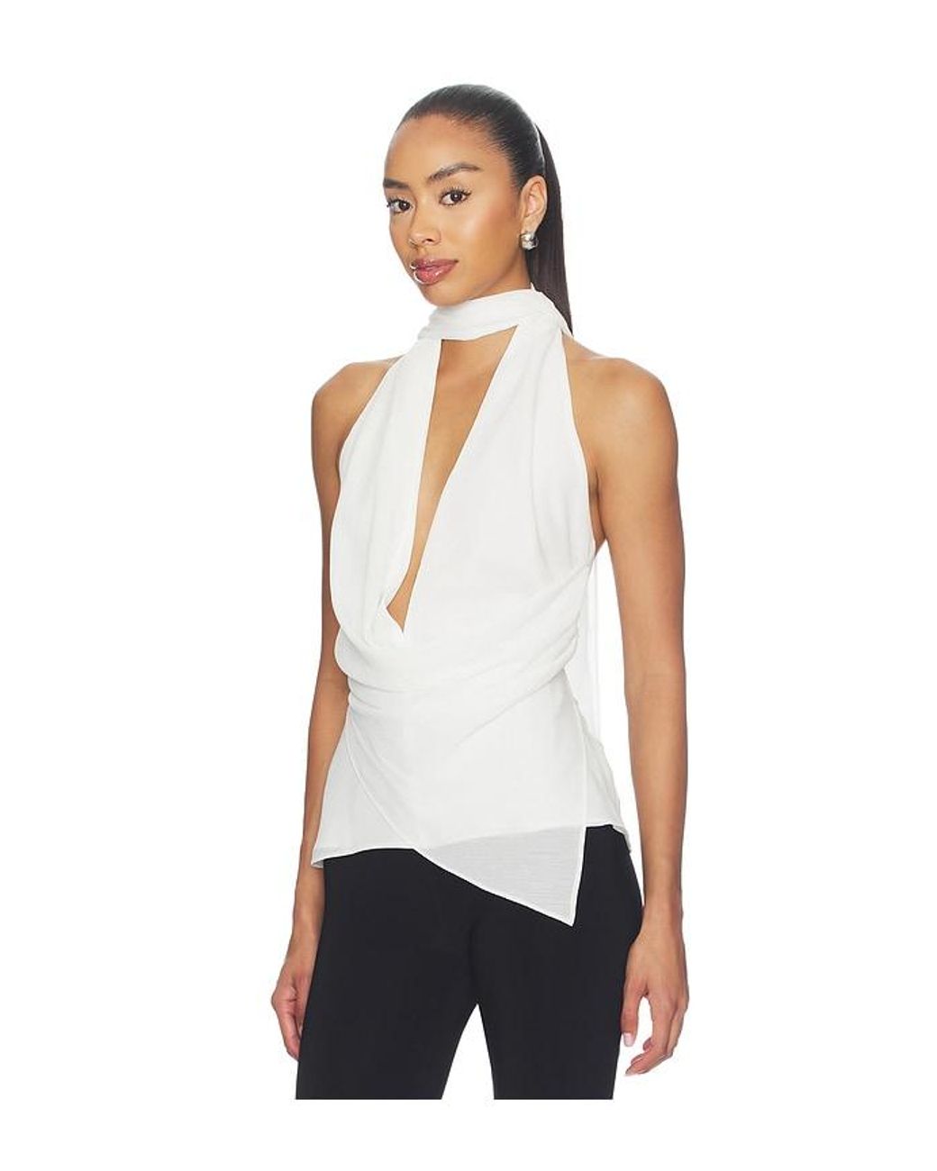 Lovers + Friends White Josephine Top