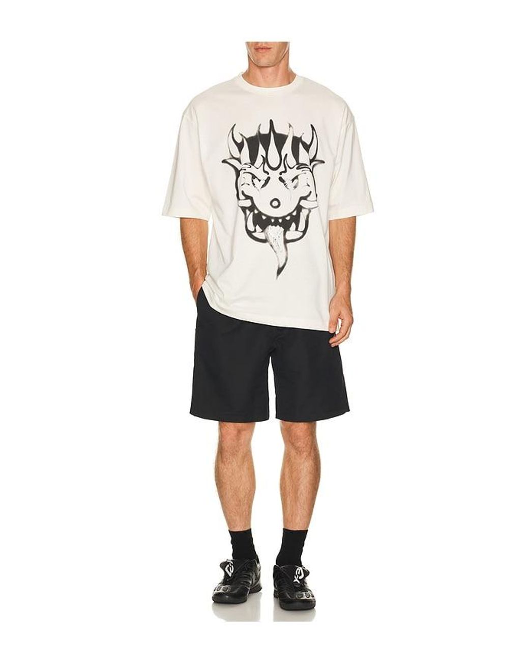 Y-3 White Gfx Tee for men