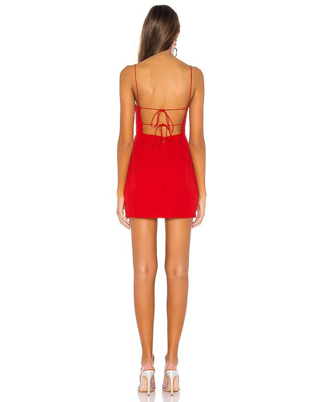 superdown Red Rückenfreies Kleid Dixie