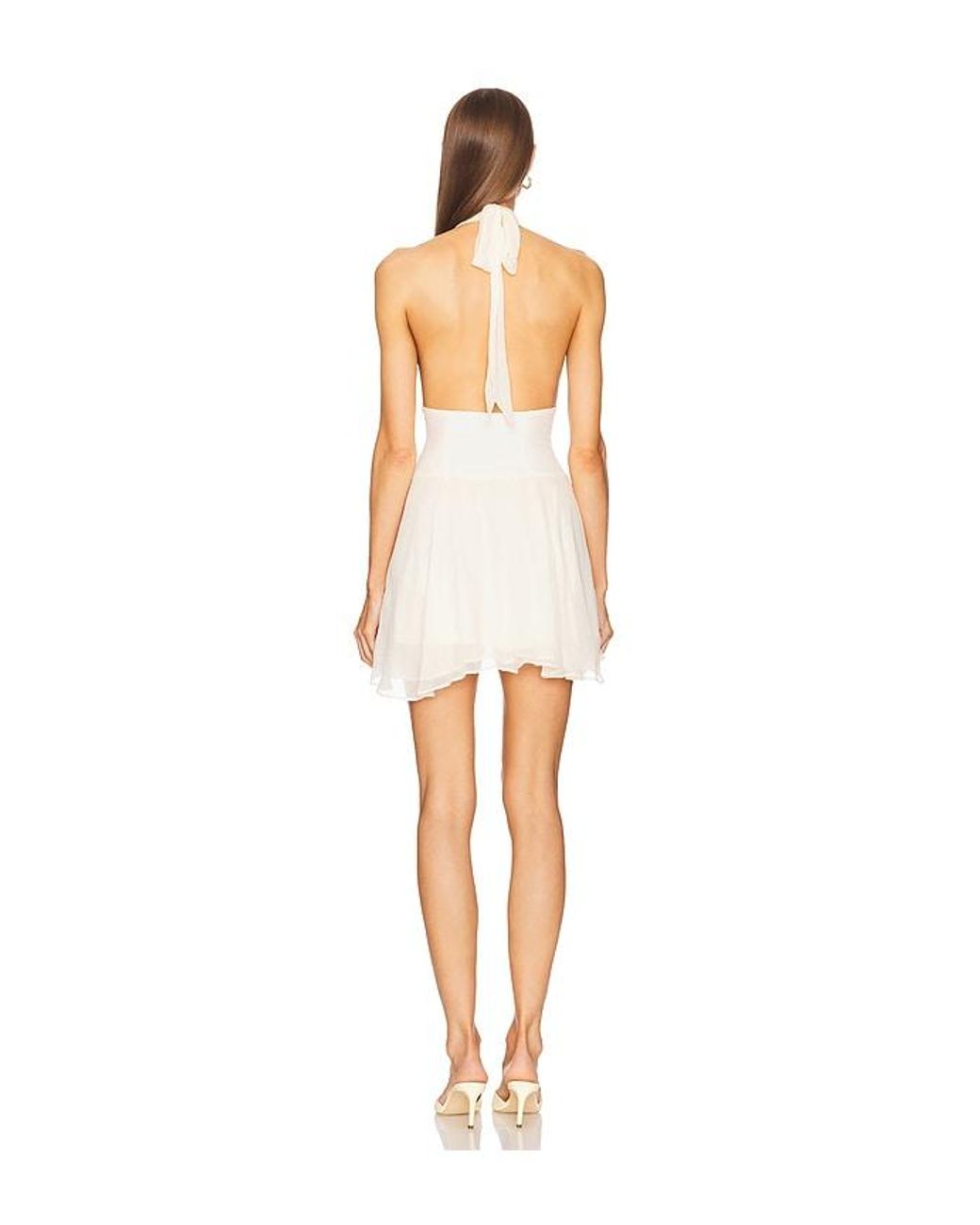LOBA White Audrey Mini Dress