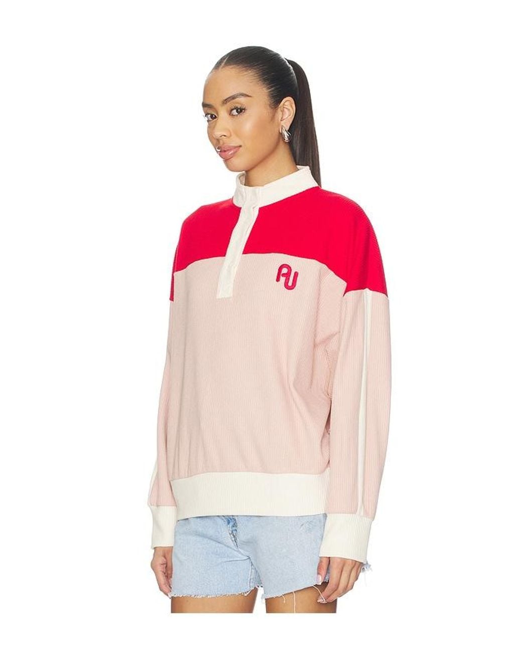 Araminta James Red Aj Vintage Knit Sweatshirt
