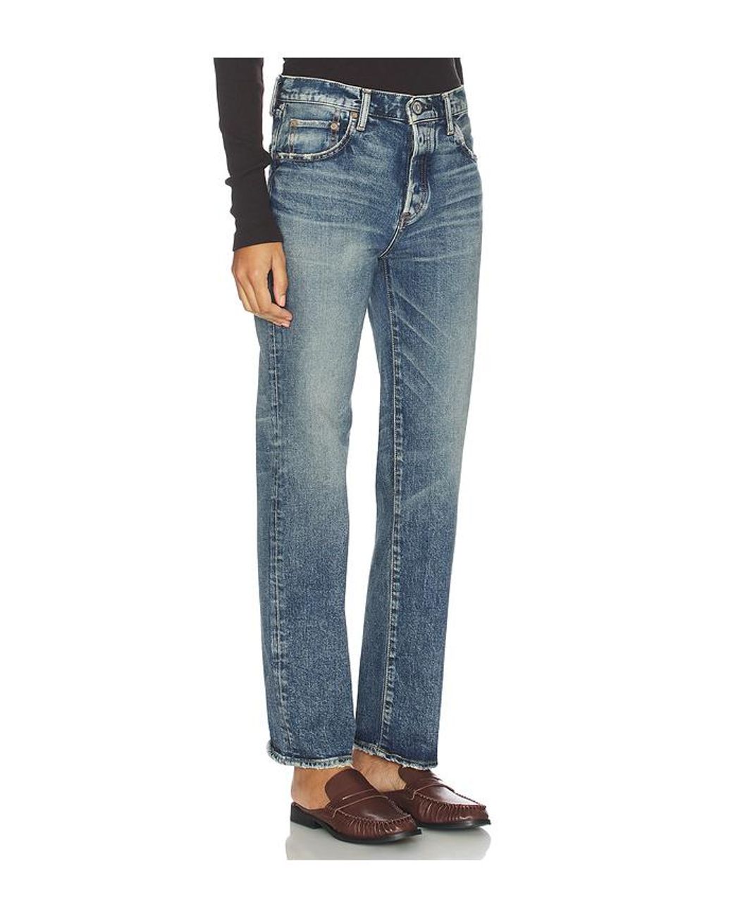 Moussy Blue Fellsmere Straight Jeans
