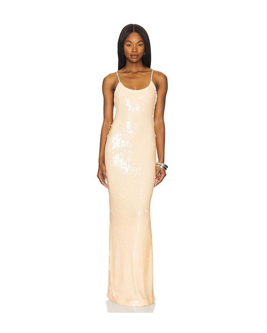 Lovers + Friends White Rachel Gown