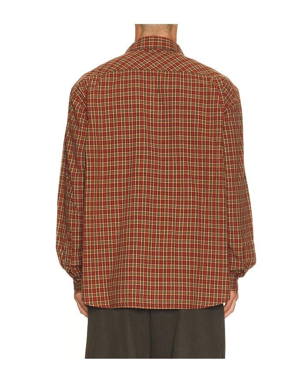 KAPPY DESIGN Brown Omad Plaid Shirt for men
