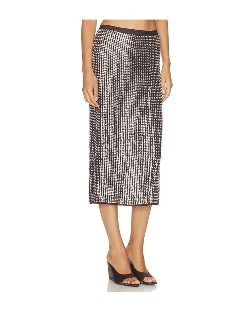 Rag & Bone Gray Lili Beaded Skirt