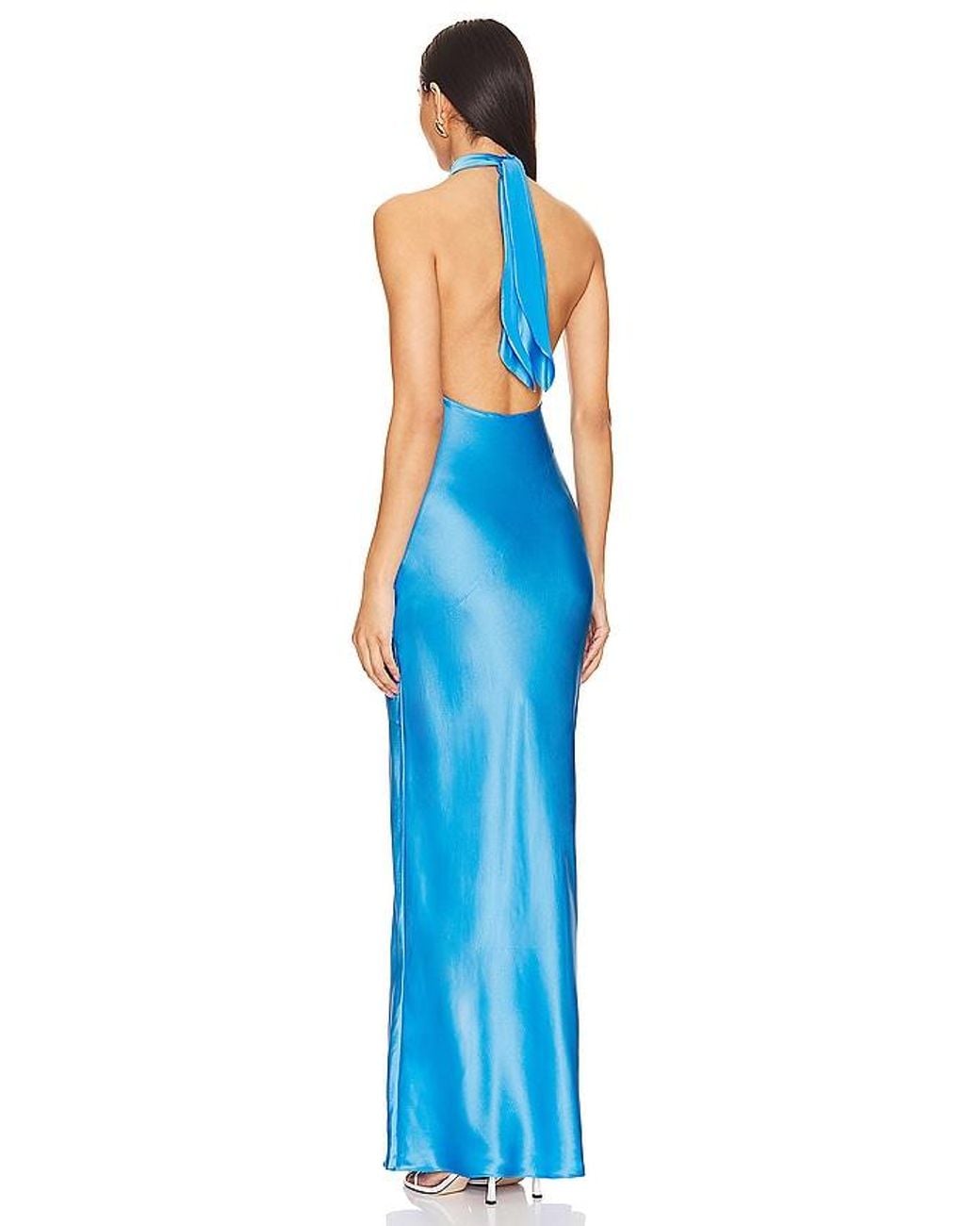 Amanda Uprichard Blue Galilea Gown