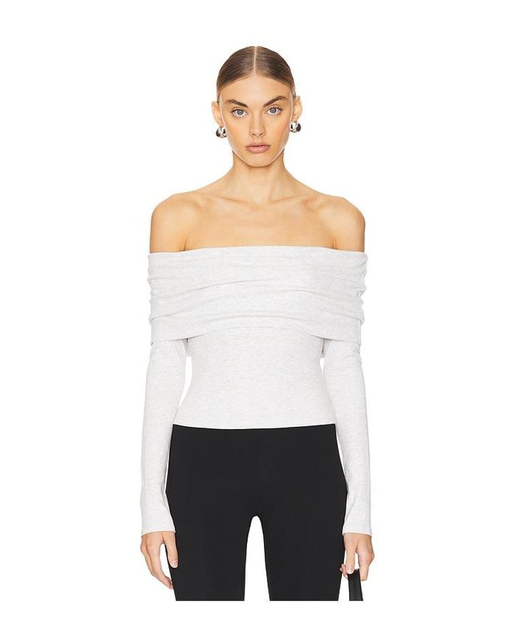 MORE TO COME White Jani Off Shoulder Top