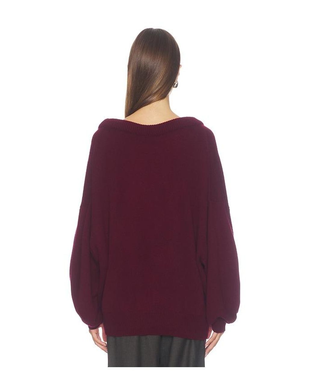 Lisa Yang Purple Doria Sweater