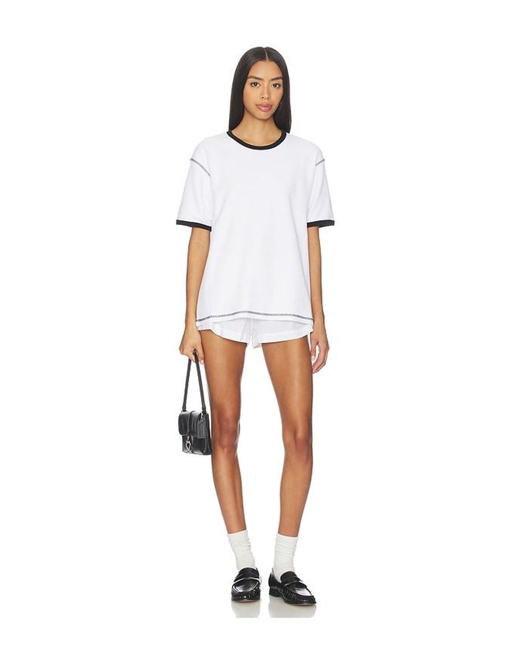 AYA MUSE White Waffle T Shirt