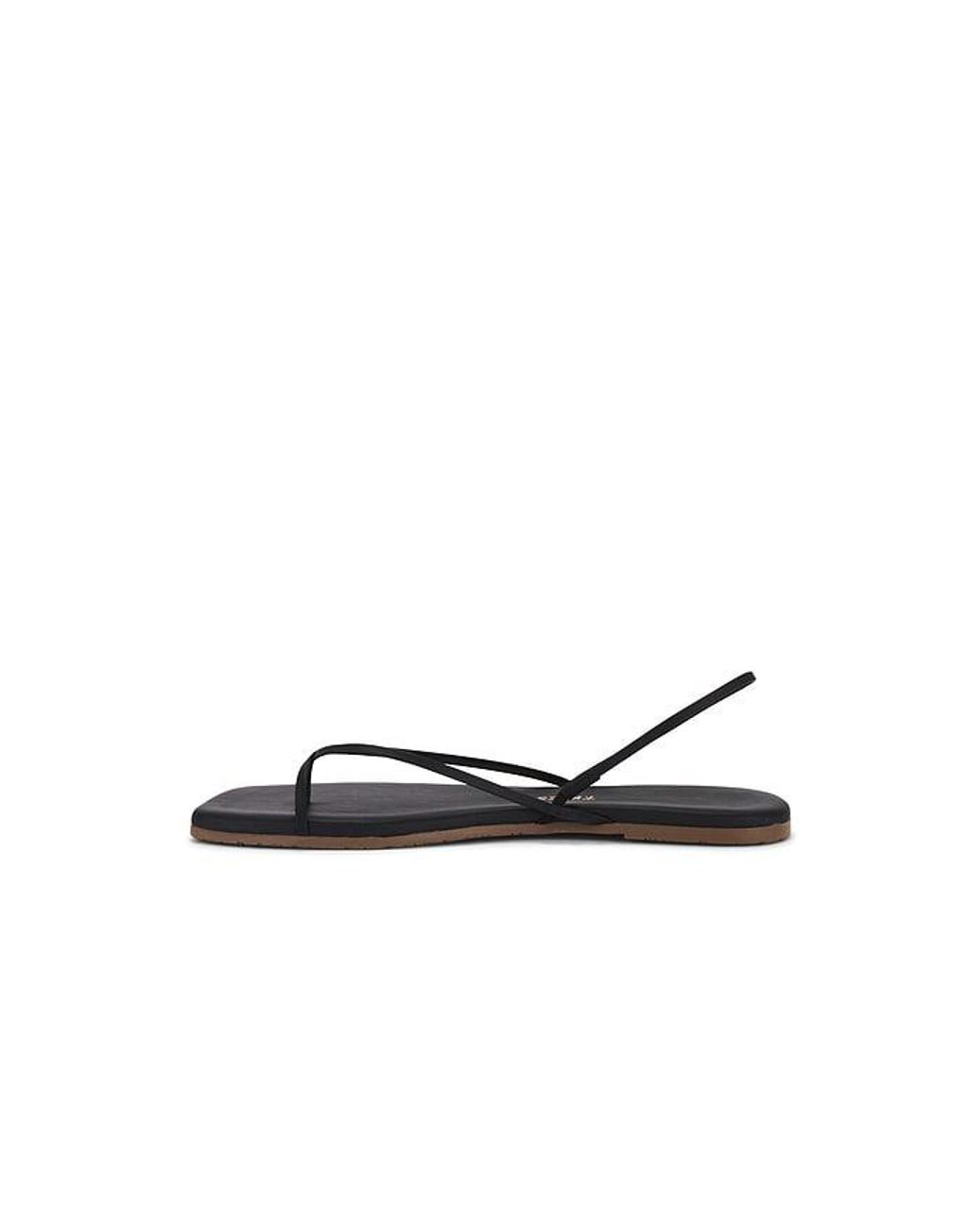 TKEES Black Square Toe Millie Sandal