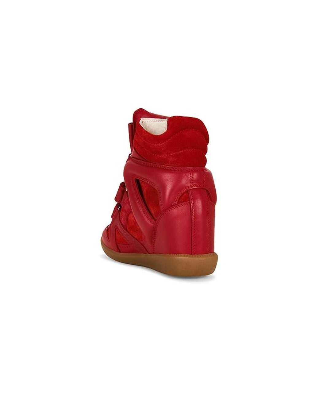 Isabel Marant Red Bekett Ring Sneaker