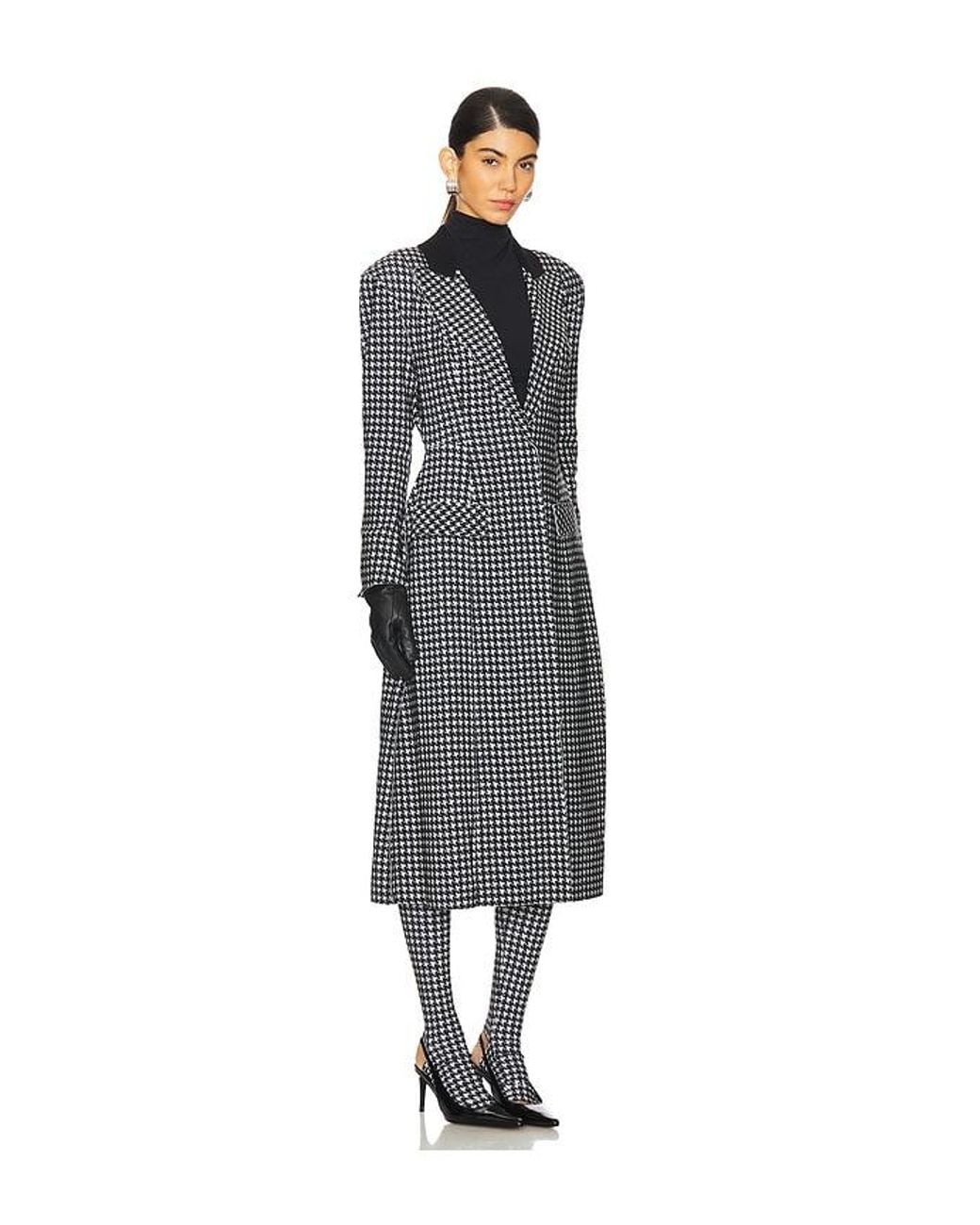 Norma Kamali Gray Single Breasted Boy Fit Riding Coat