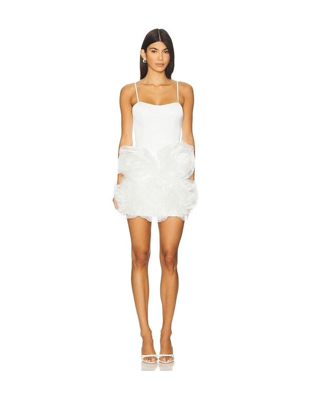 Elliatt White Asher Flower Mini Dress
