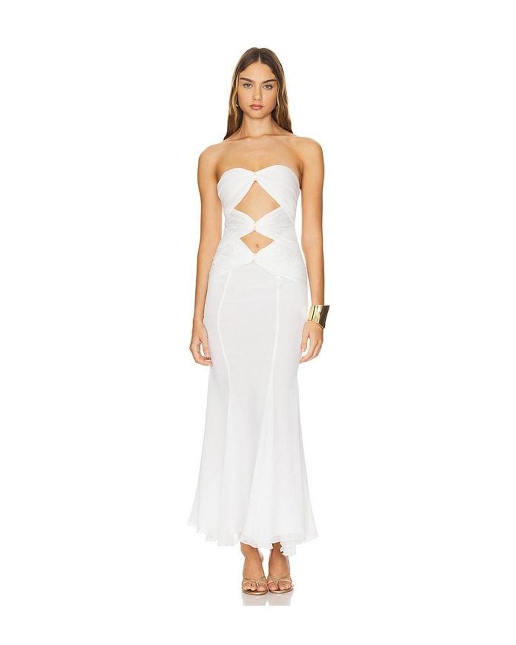 Nana Jacqueline White Cassandra Dress