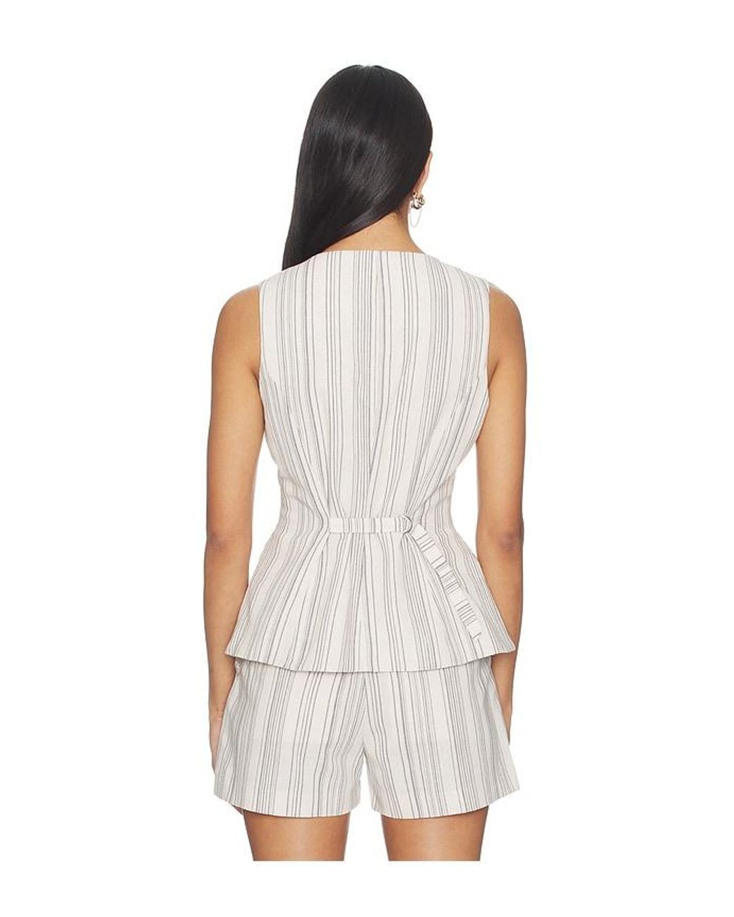 Malbon White Keily Vest Top