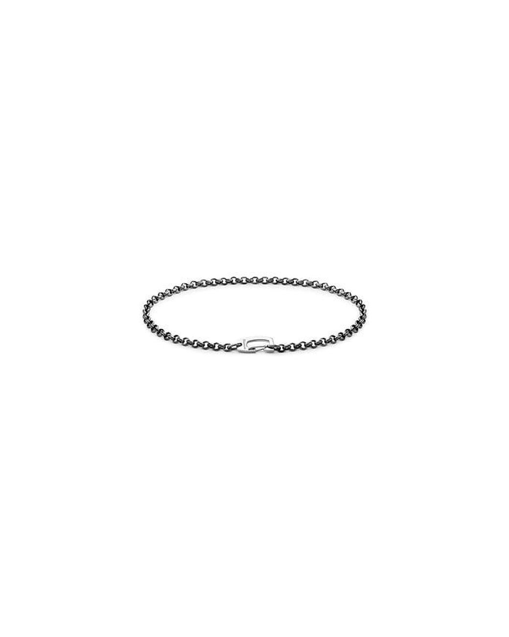Miansai Black Rolo Clip Bracelet for men