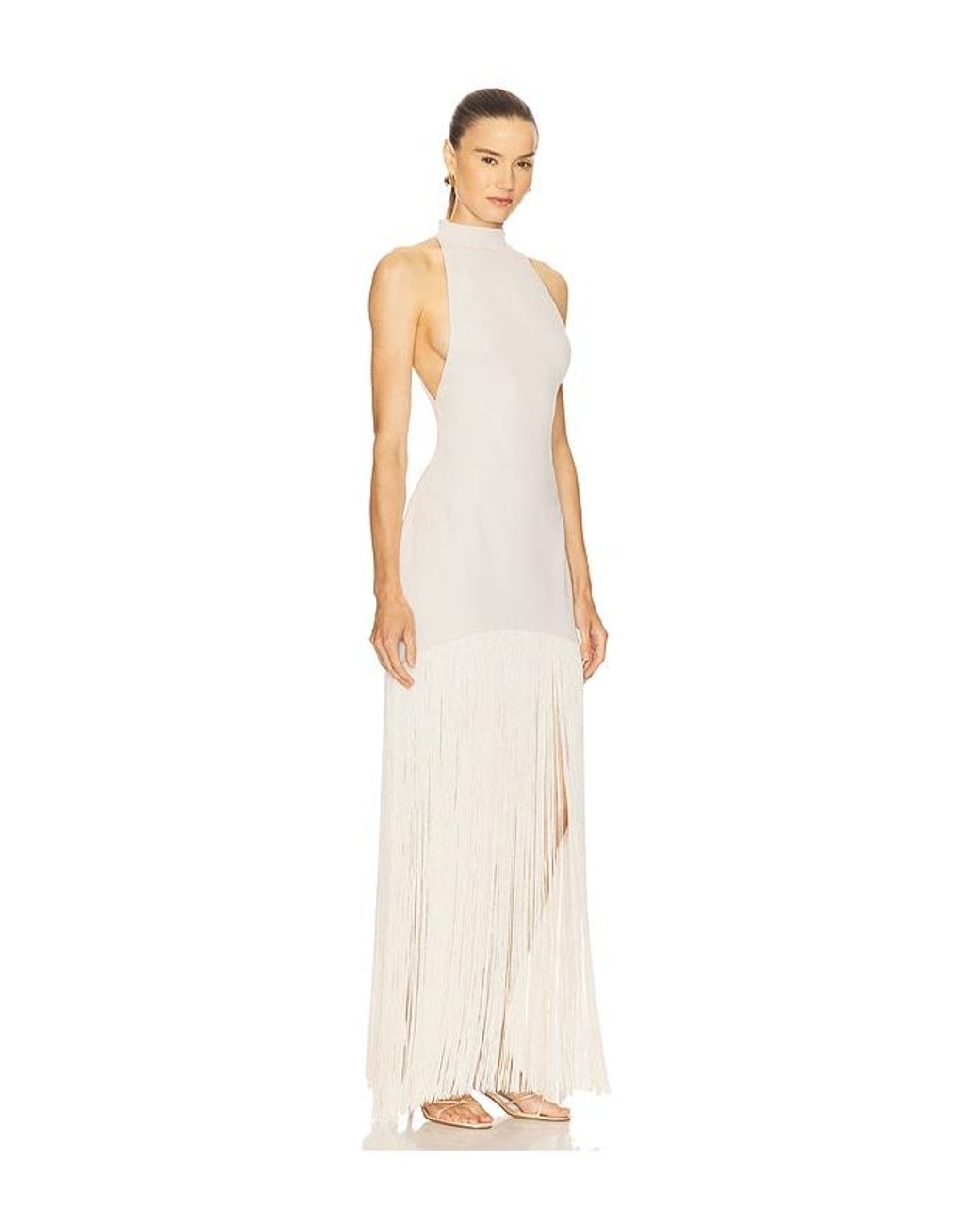 Camila Coelho White Reese Maxi Dress