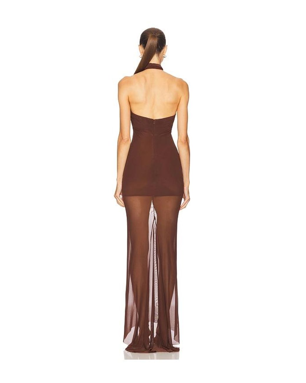 Amanda Uprichard Brown X Revolve Alaina Gown