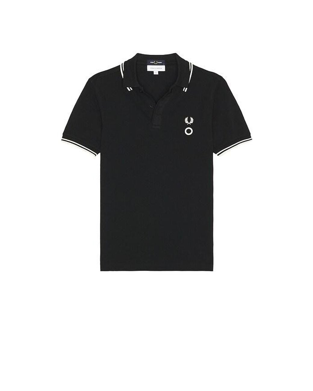 Fred Perry Black X Craig Split Collar Shirt for men