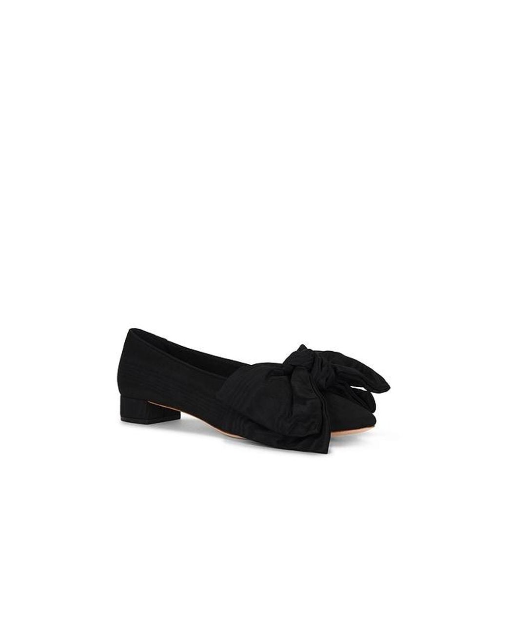 Loeffler Randall Black Noa Bow Flat