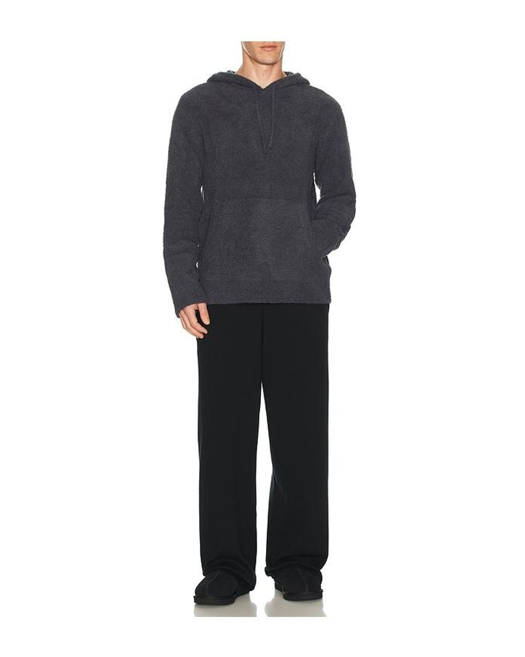 Barefoot Dreams Blue Cozychic Pullover Hoodie for men