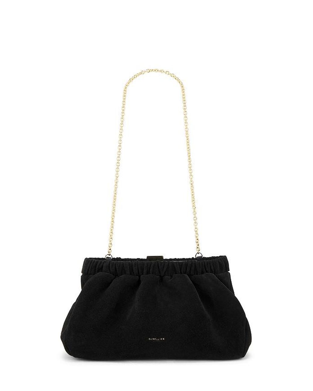 ★DEMELLIER★ The Miami Clutch マイアミ クラッチ Black The Miami gathered suede clutch | DEMELLIER | NET-A-PORTER