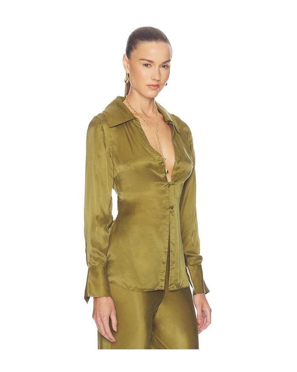 SRG Green Sid Cupro Top