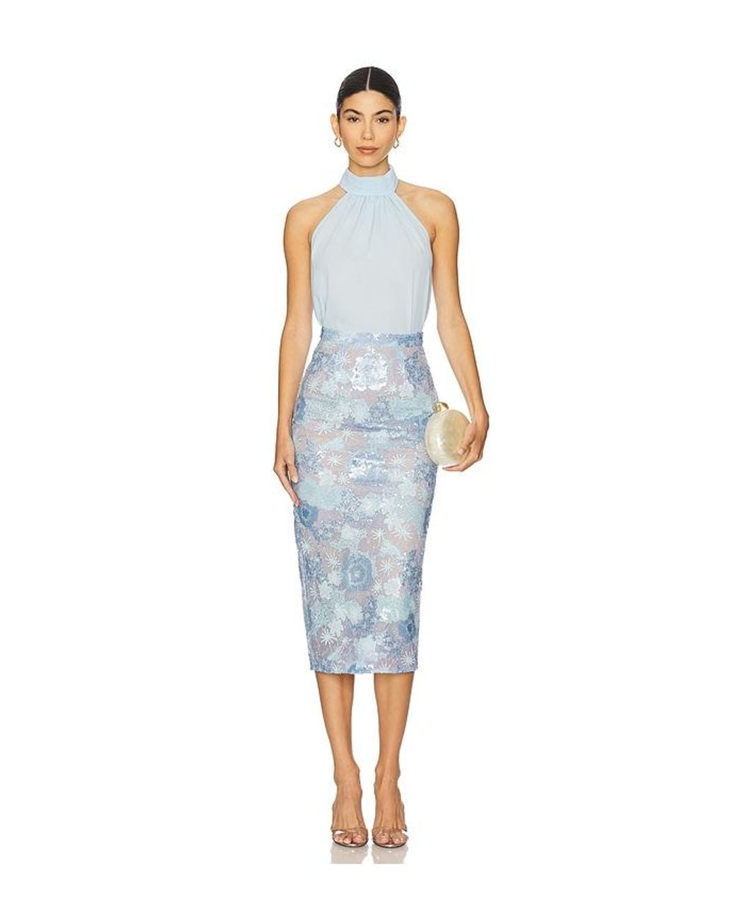Bronx and Banco White X Revolve Halter Neck Top