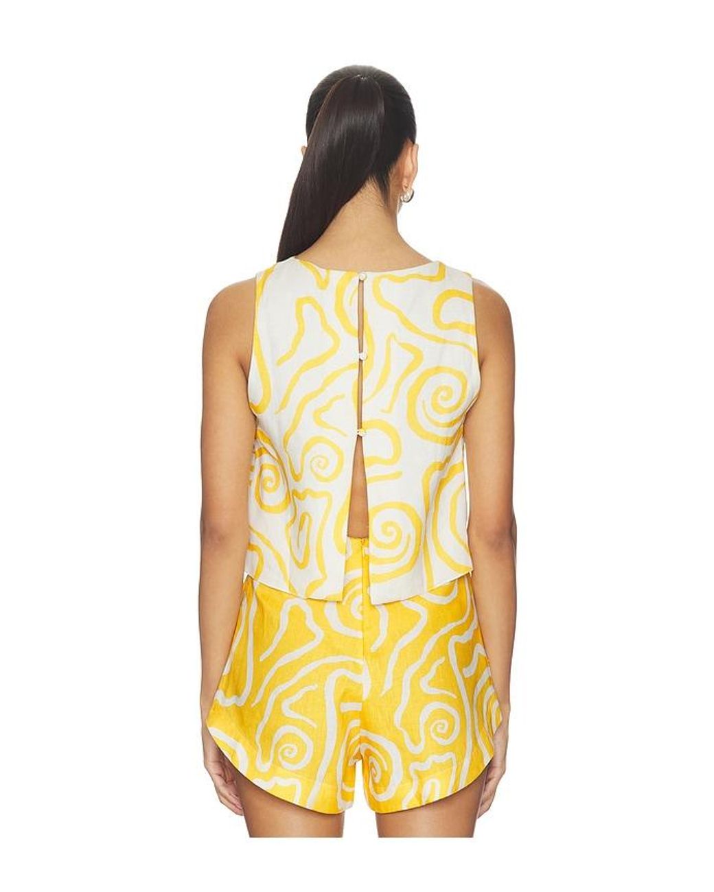 Cala De La Cruz Yellow Avelino Top