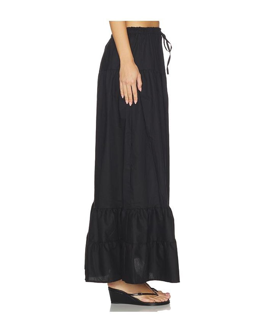 Peixoto Black Riley Maxi Skirt