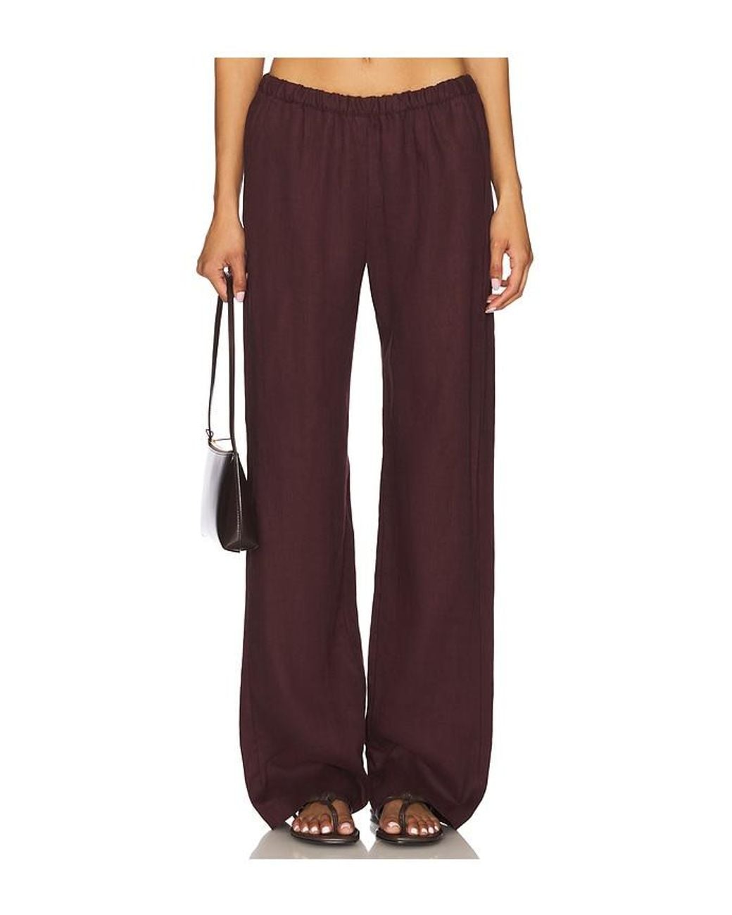 Enza Costa Red X Revolve Everywhere Pants