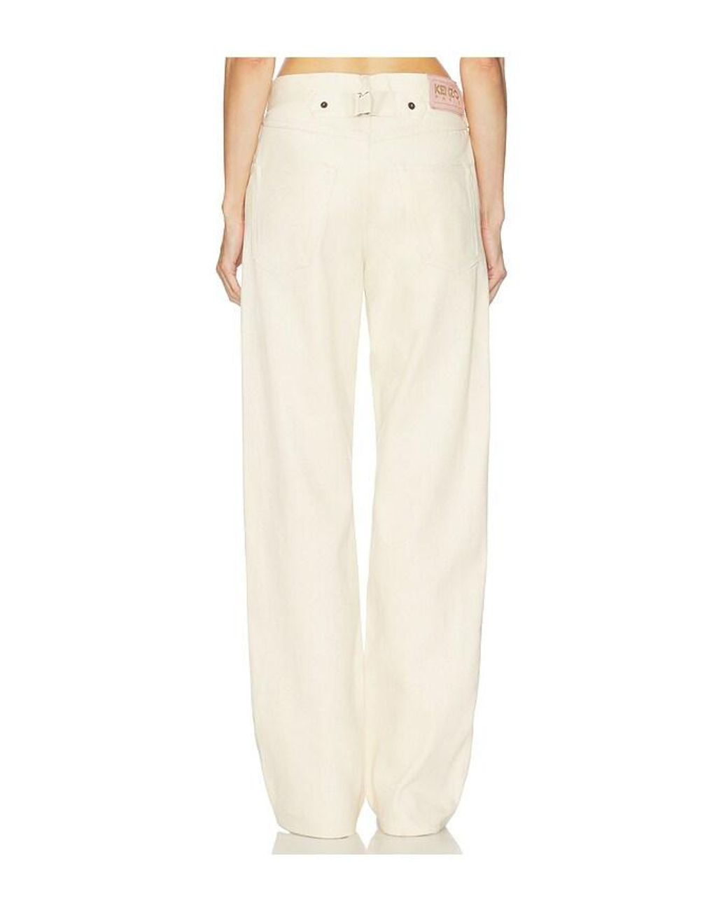 KENZO White Selvedge Raw Denim Pants