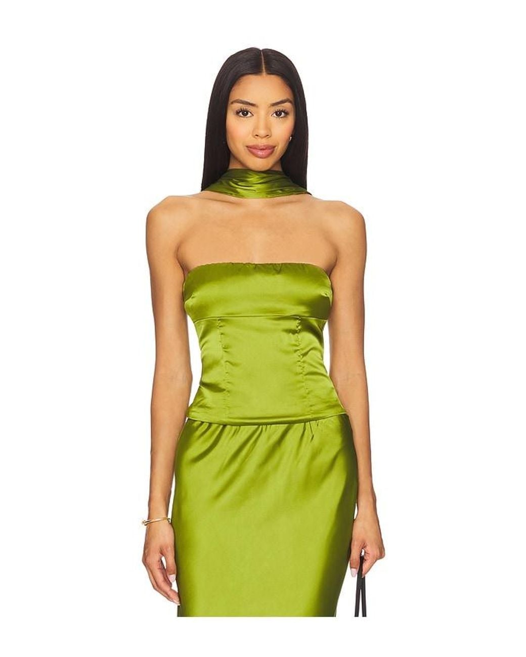 Runaway the Label X Revolve Verity Top in Green | Lyst
