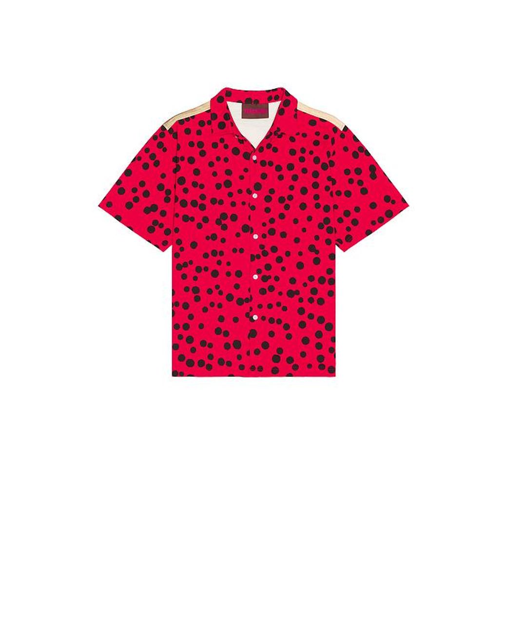 Pleasures Red Bug Eye Button Up Shirt for men
