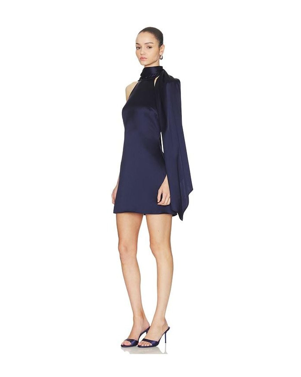Line & Dot Blue Avenelle Mini Dres