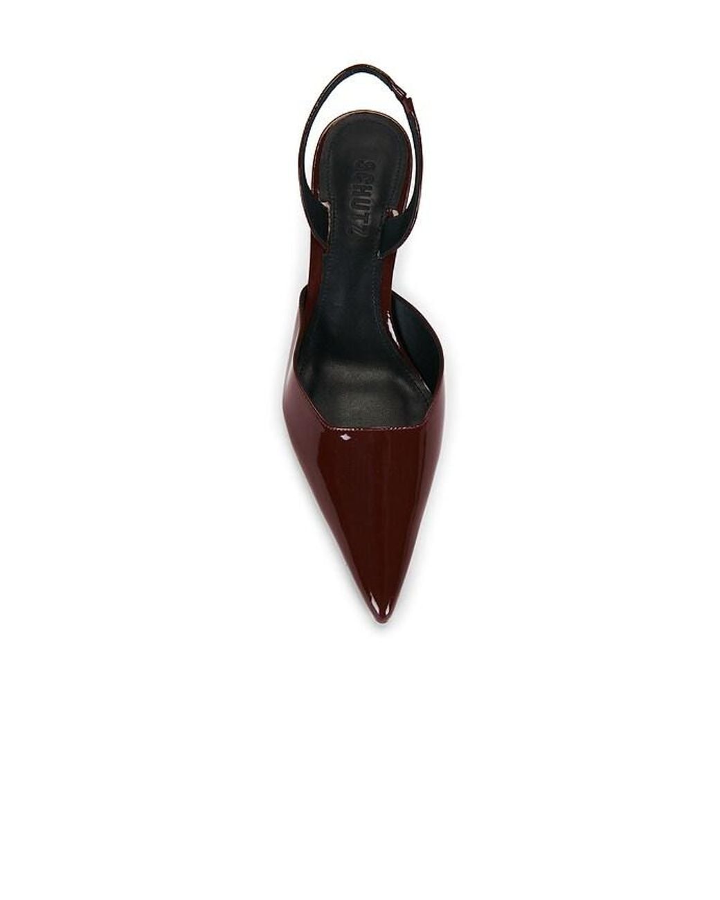 SCHUTZ SHOES White Paola Mid Slingback Pump