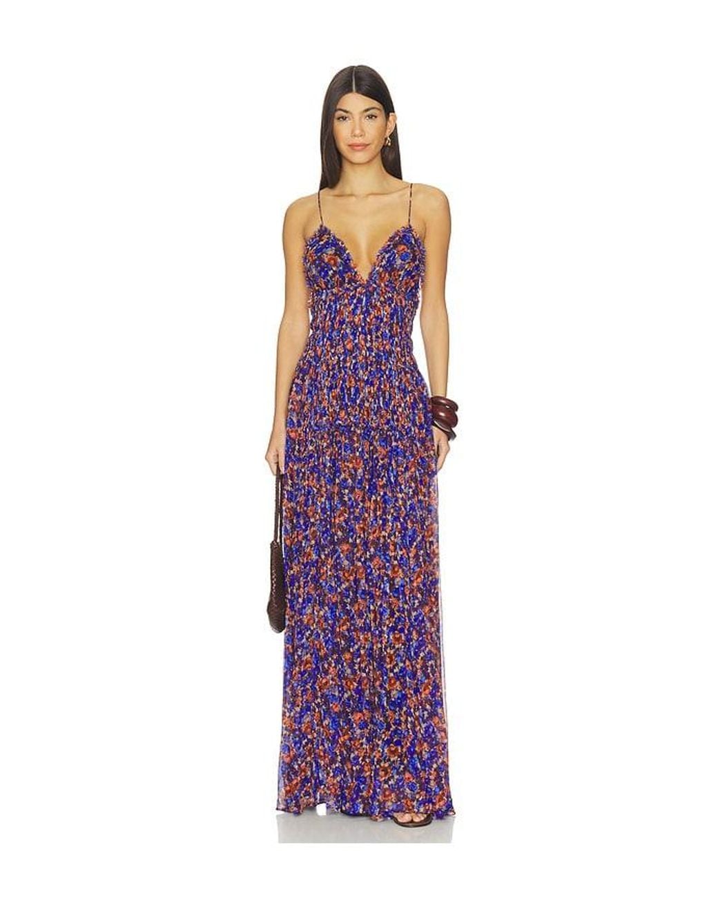 Ulla Johnson Purple Atrani Silk Gown