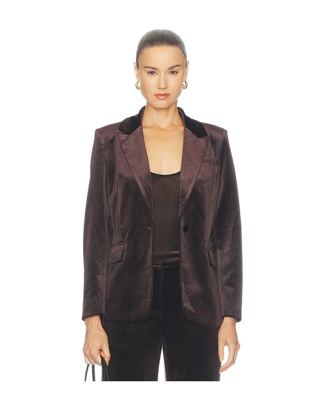 Karina Grimaldi Black Shon Velvet Jacket