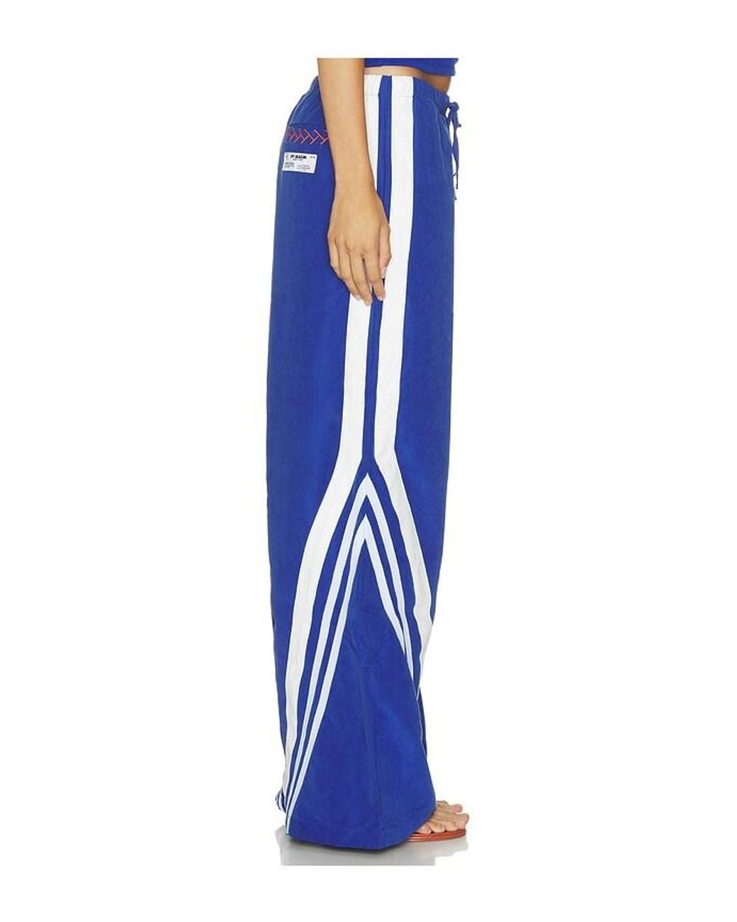 OFF SEASON Blue Lightweight Wide Leg Pant