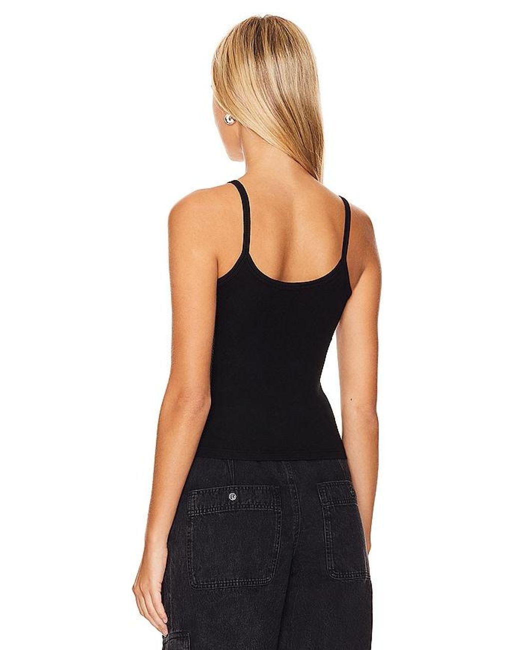 Cotton Citizen Black Verona Spaghetti Tank