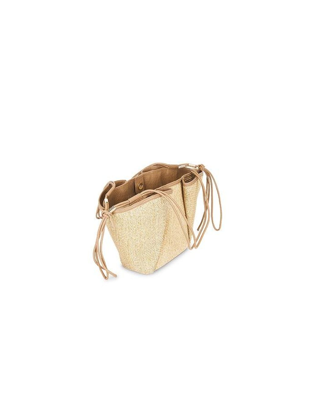 Dolce Vita White Maro Raffia Tote Bag