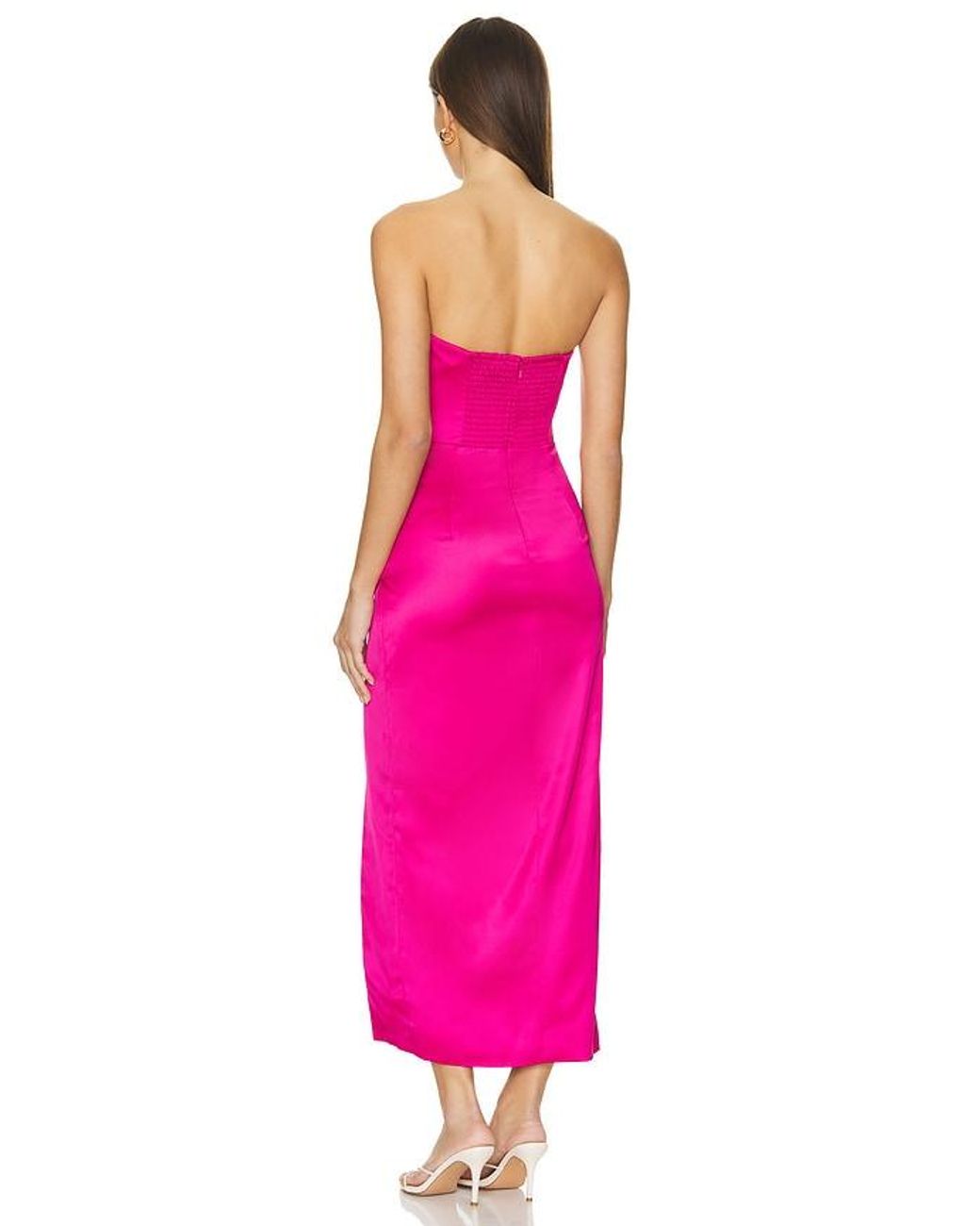 Bardot Pink Yana Midi Dress