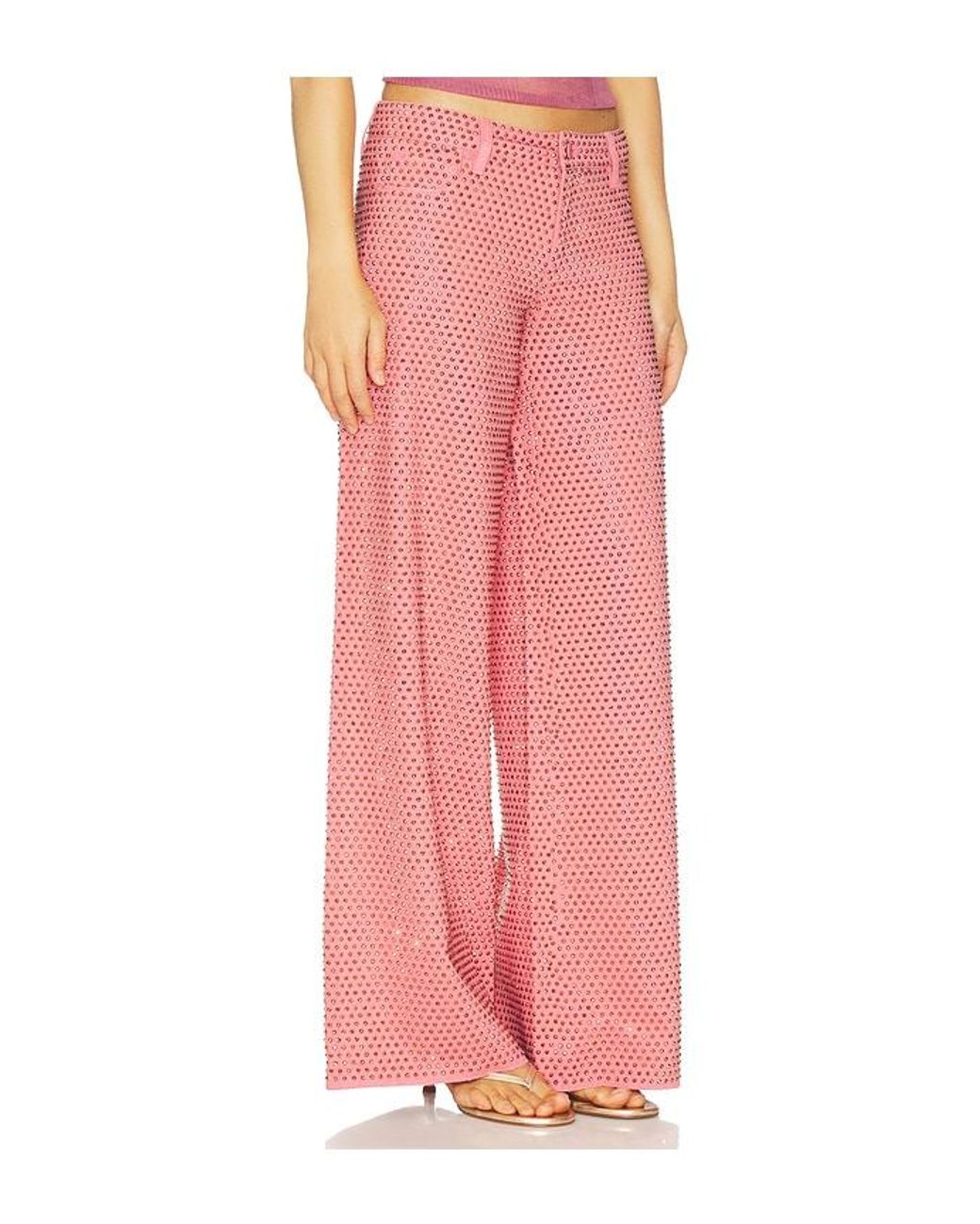 Alice + Olivia Pink Amazing Baggy Jean