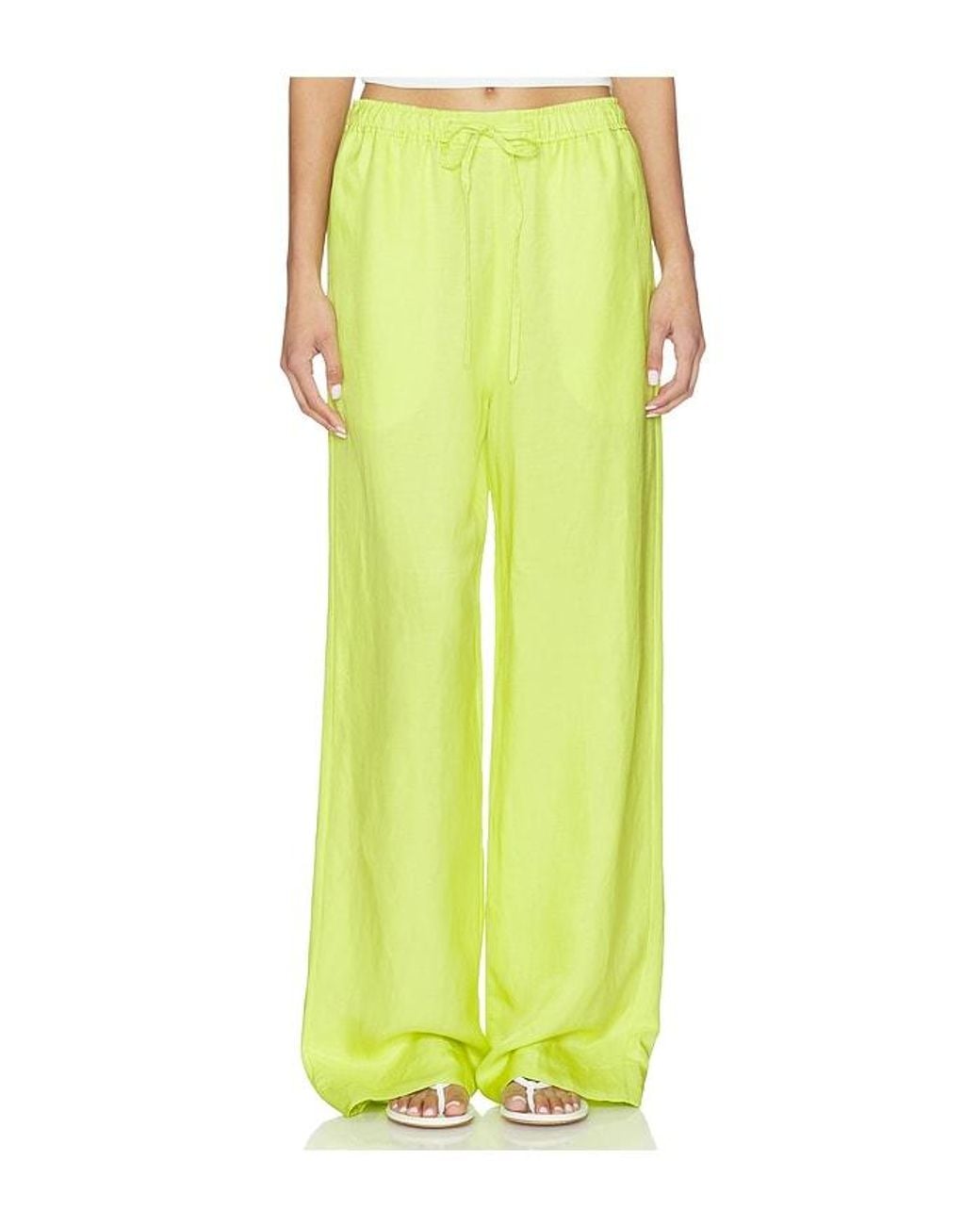 Polo Ralph Lauren Yellow Standard Wide Leg Pant