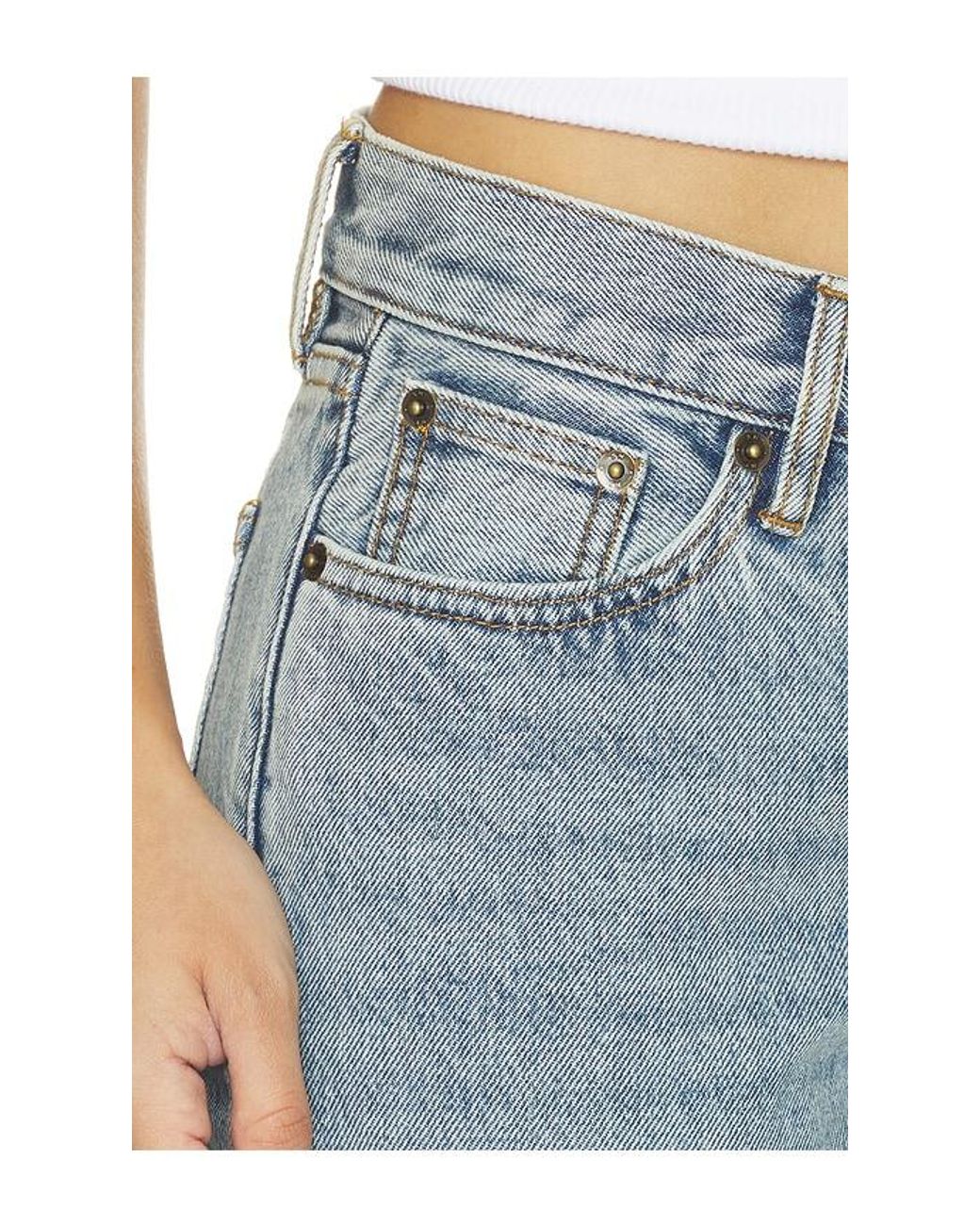Still Here Blue Tomorrow Low Rise Skinny Bootcut Jeans