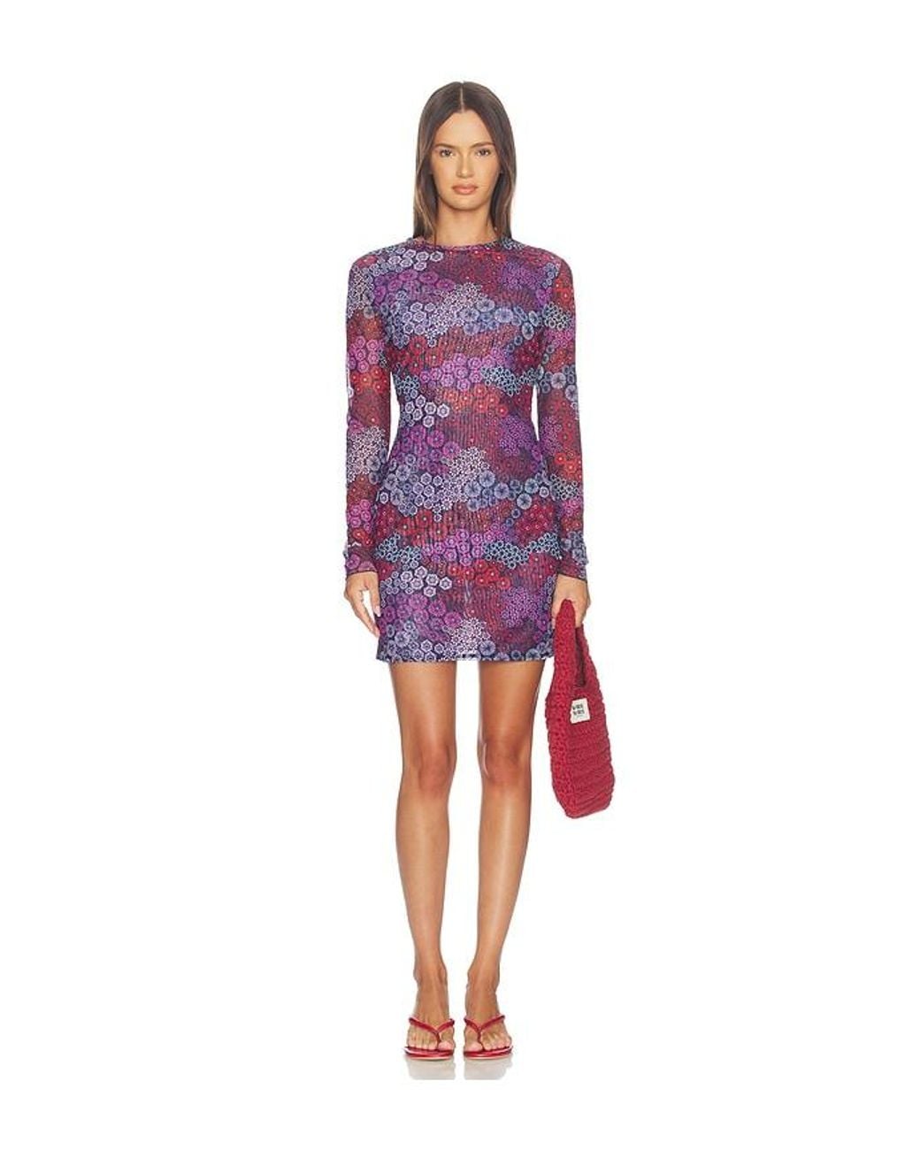 Eywasouls Malibu Red Scarlet Mini Dress