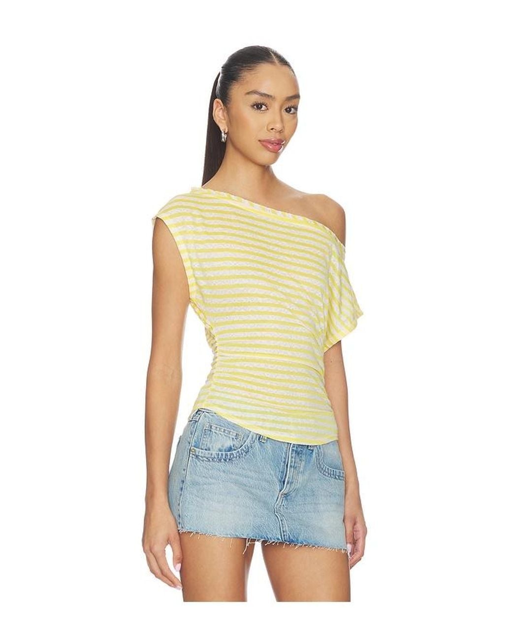 Free People Blue Ellie Top