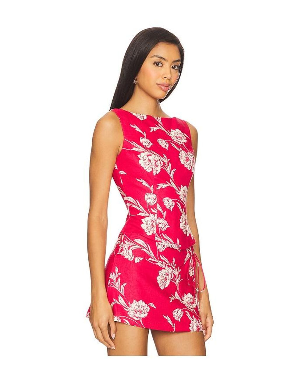 Amanda Uprichard Red X Revolve Ines Top